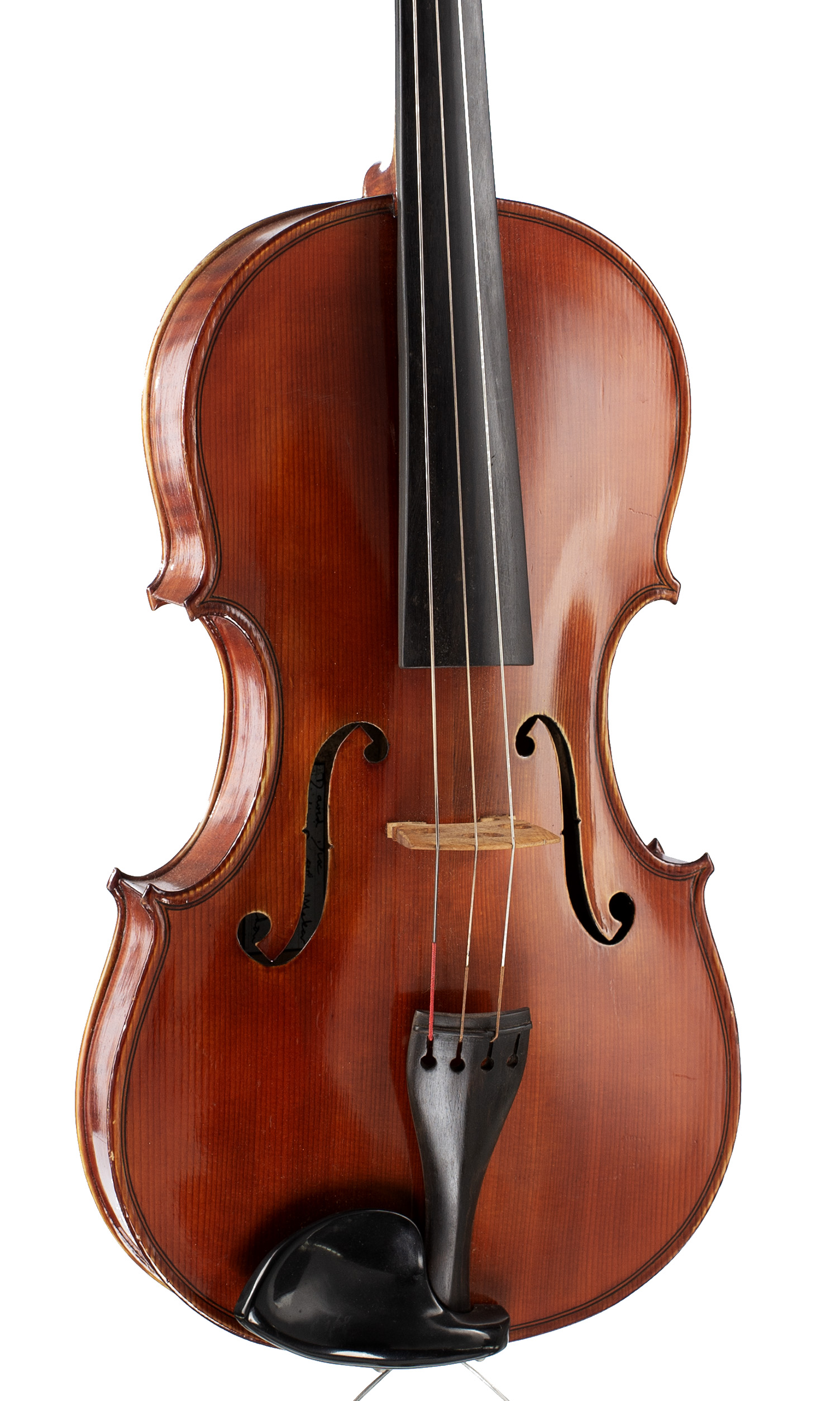 A viola by David Dix, London, 1996 — angled view, 20°