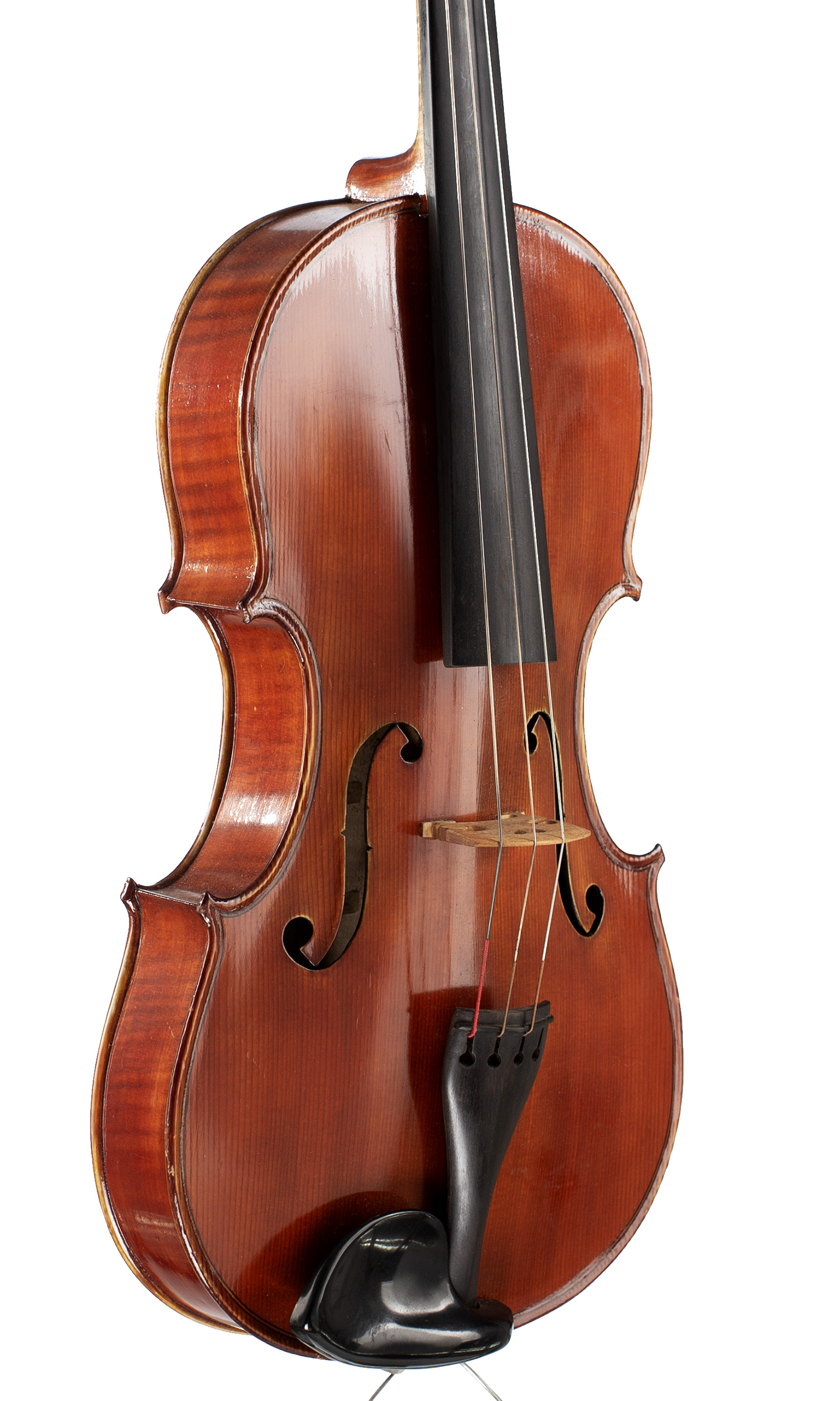 A viola by David Dix, London, 1996 — angled view, 40°