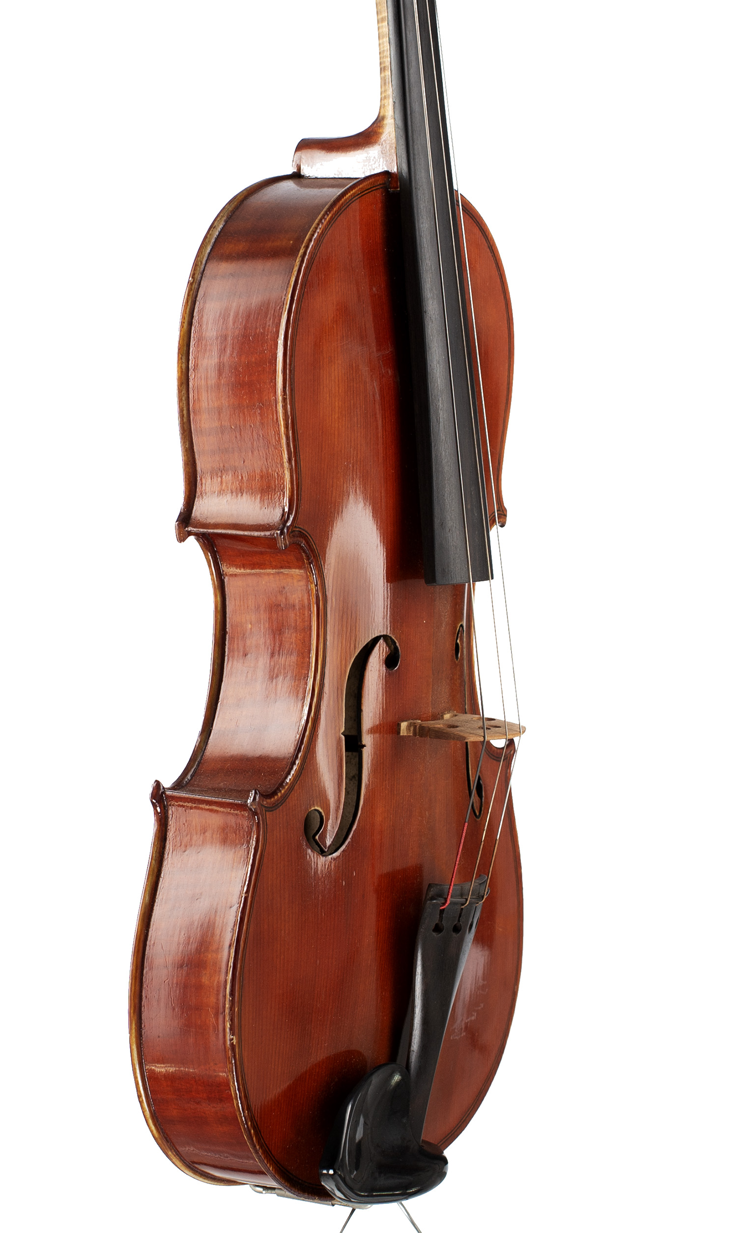 A viola by David Dix, London, 1996 — angled view, 60°