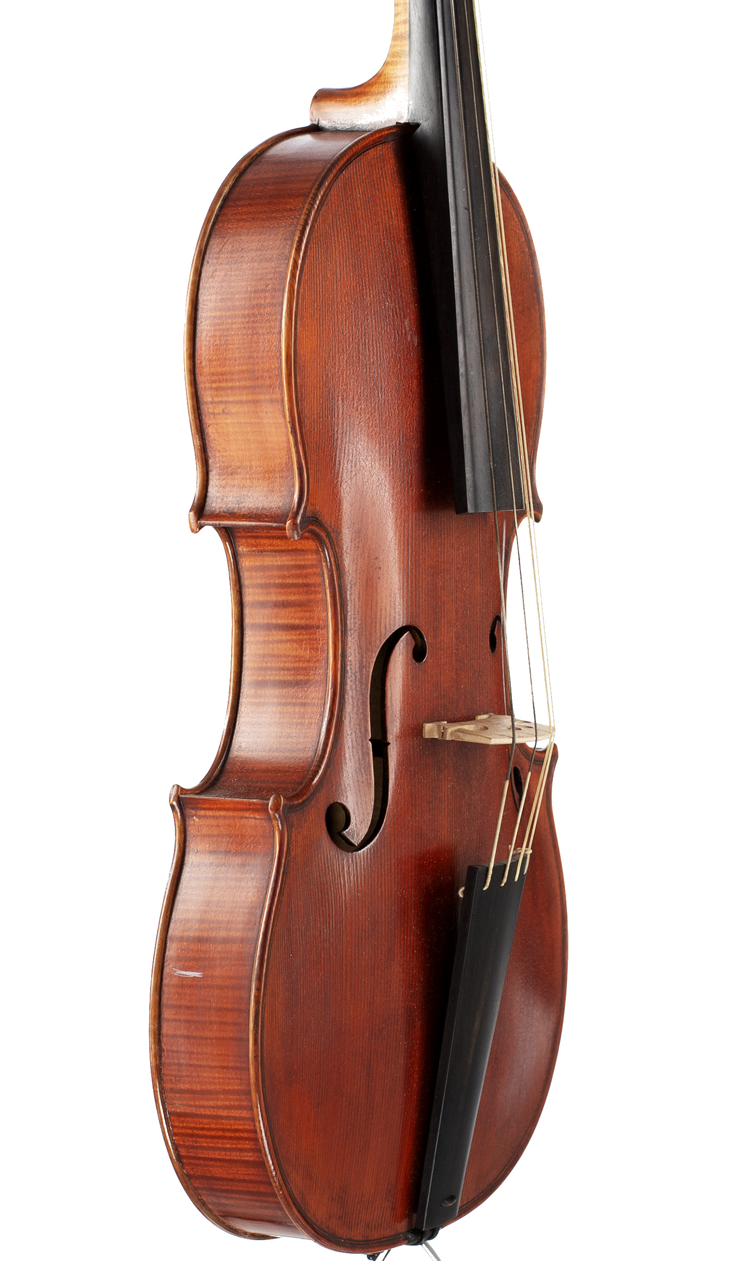 A baroque viola by Ralph Plumb, England, 1999 — angled view, 60°