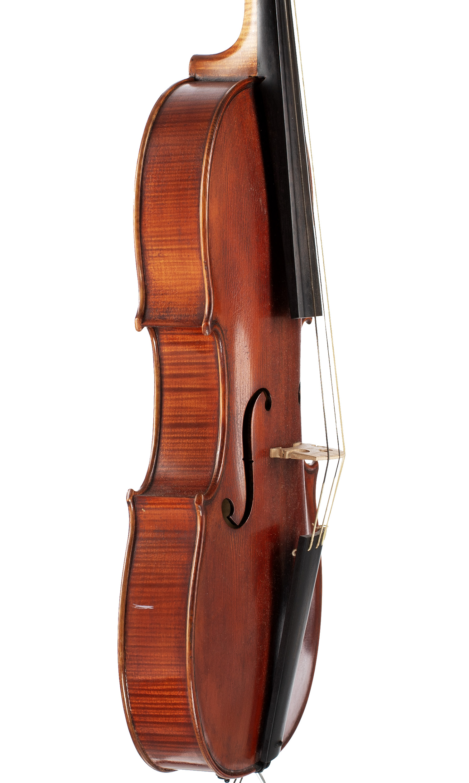 A baroque viola by Ralph Plumb, England, 1999 — angled view, 70°