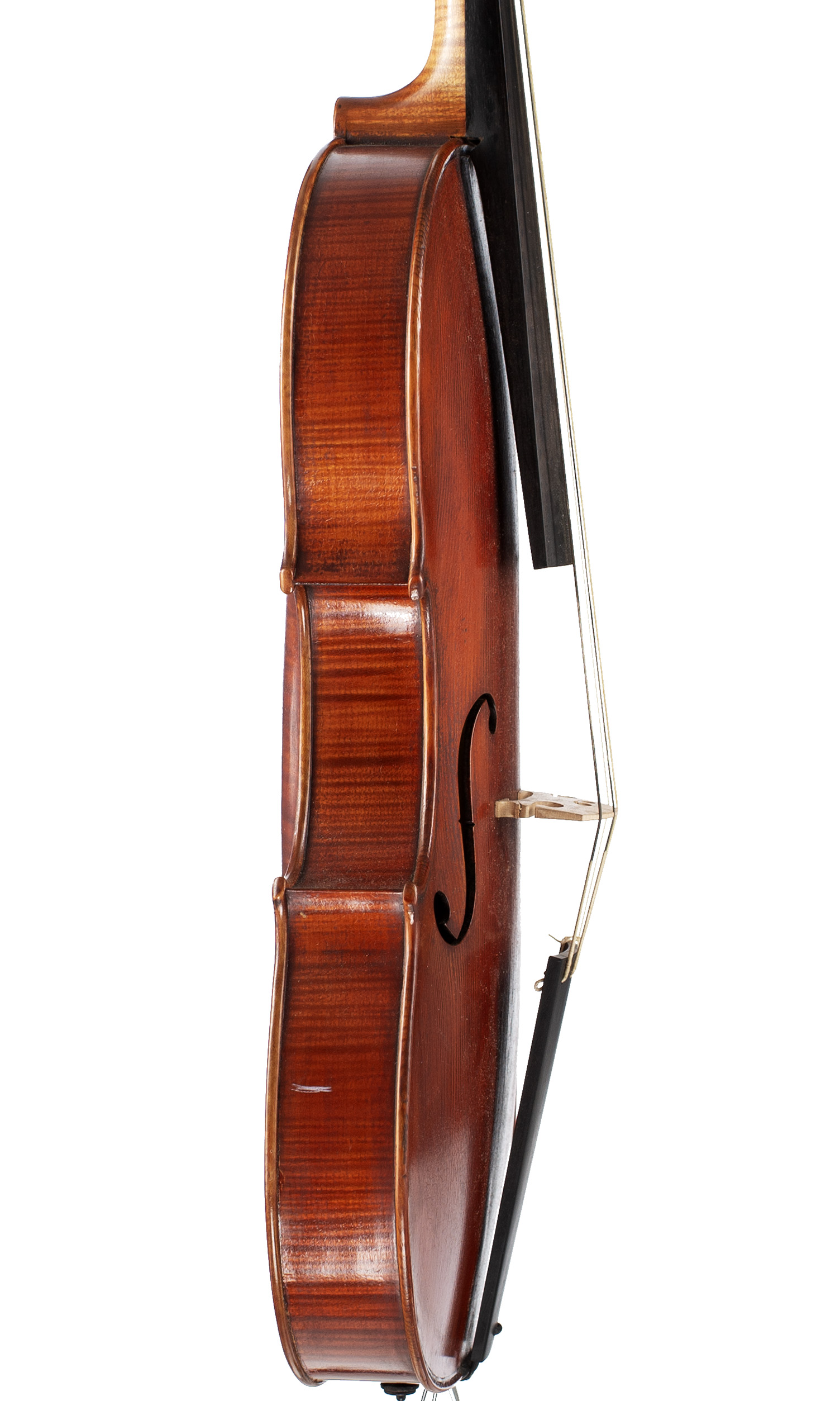A baroque viola by Ralph Plumb, England, 1999 — angled view, 80°
