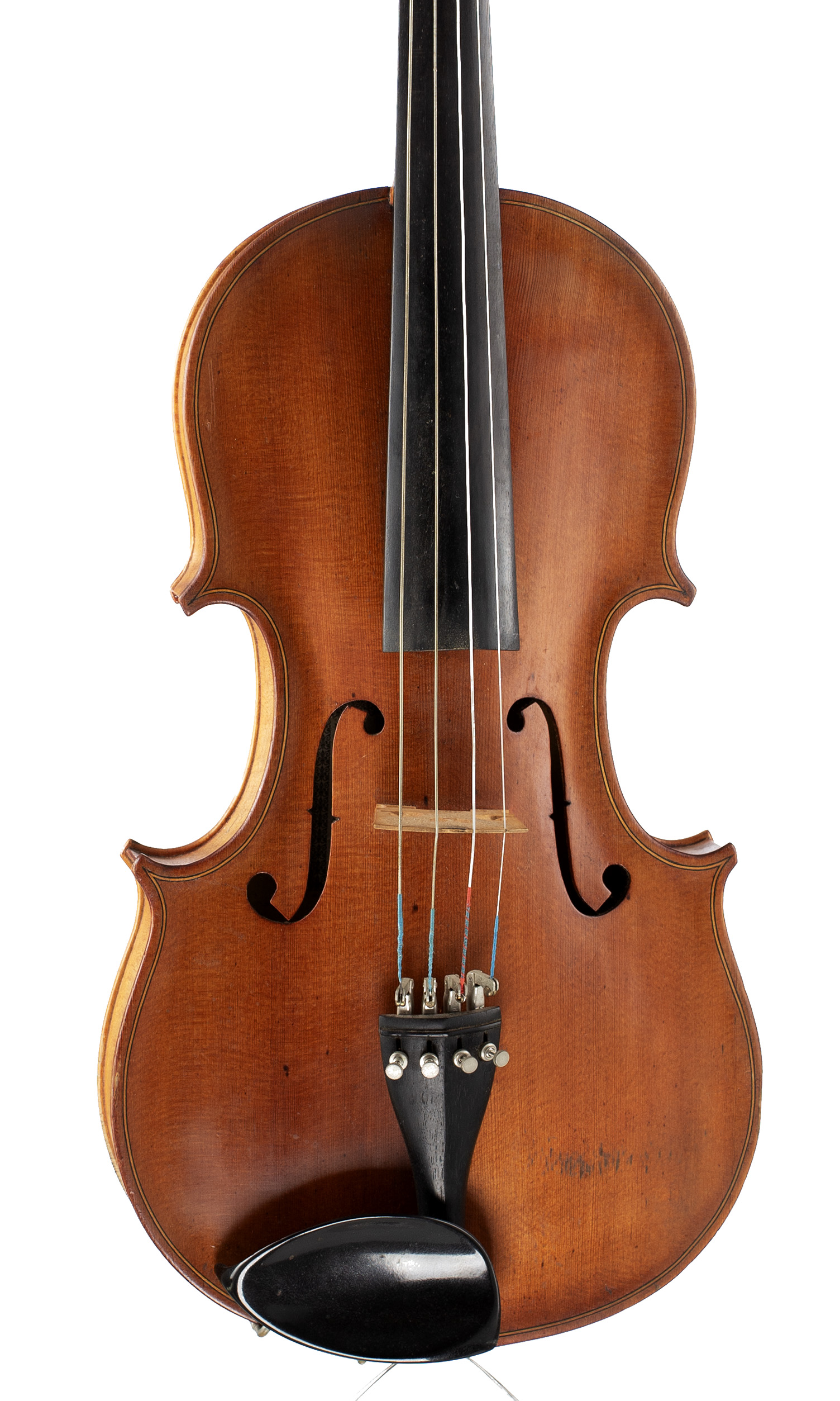 A viola by Stanley Grigg, Kent, 1984 — angled view, 10°