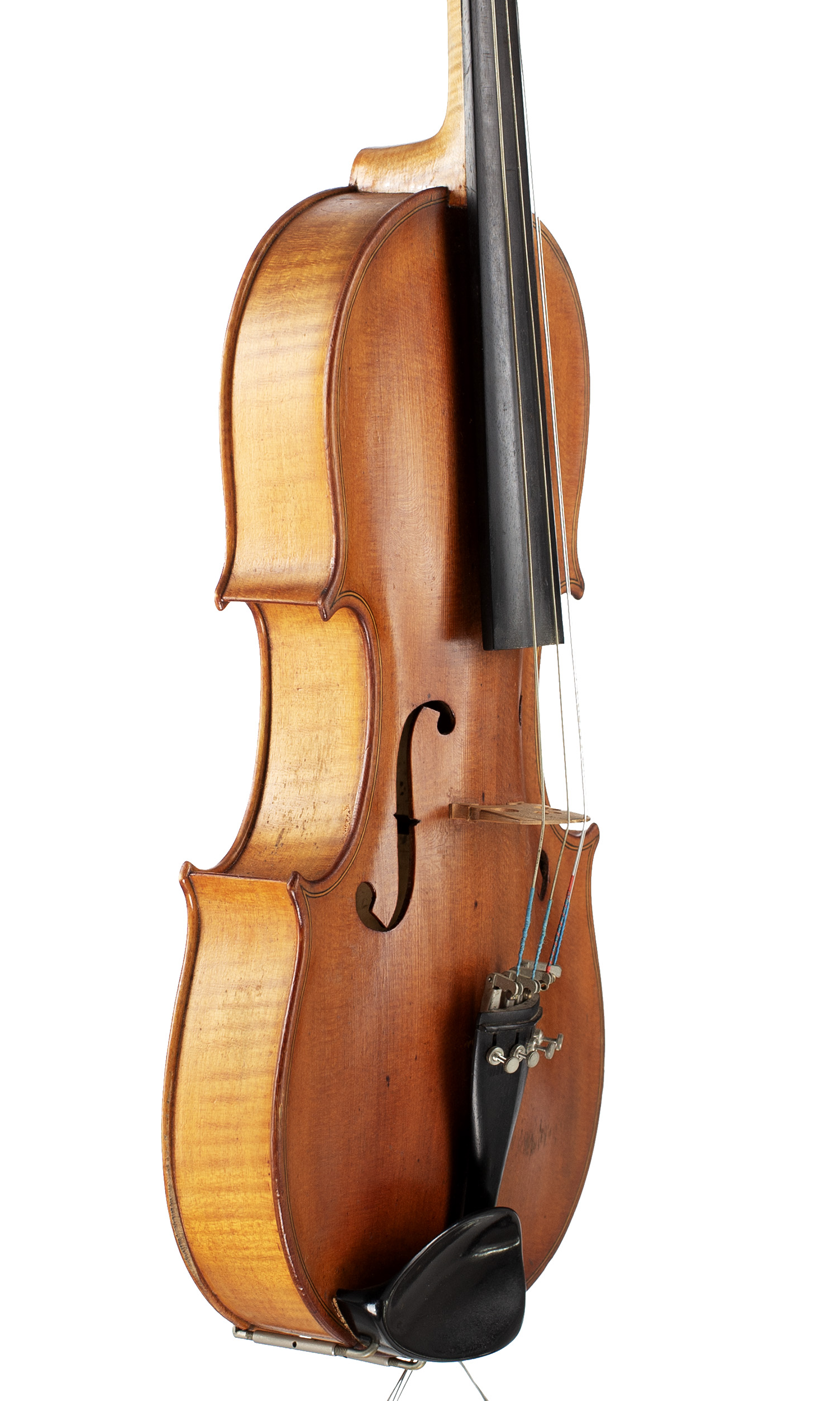 A viola by Stanley Grigg, Kent, 1984 — angled view, 60°
