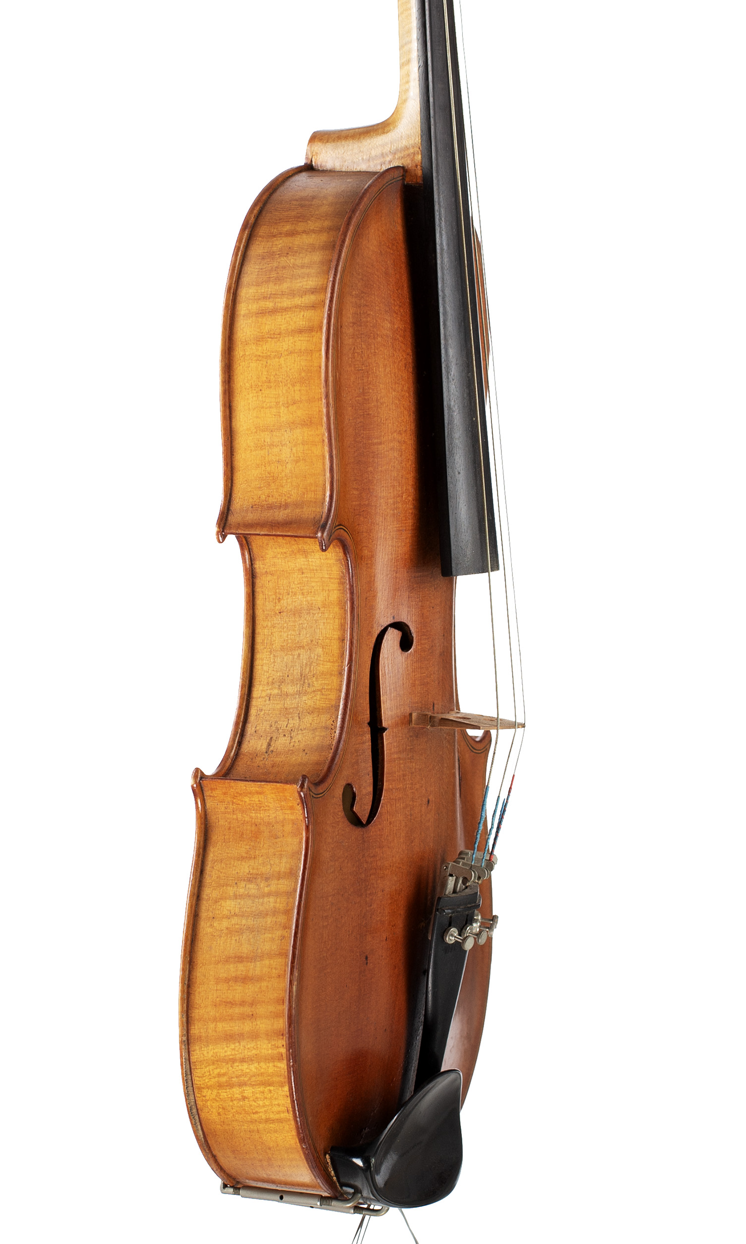 A viola by Stanley Grigg, Kent, 1984 — angled view, 70°