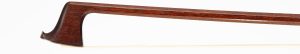 A gold-mounted violin bow by Malcolm Taylor, England, circa 1992 — head and frog