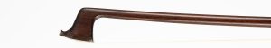 A silver-mounted violin bow by Malcolm Taylor, England, circa 1990 — head and frog