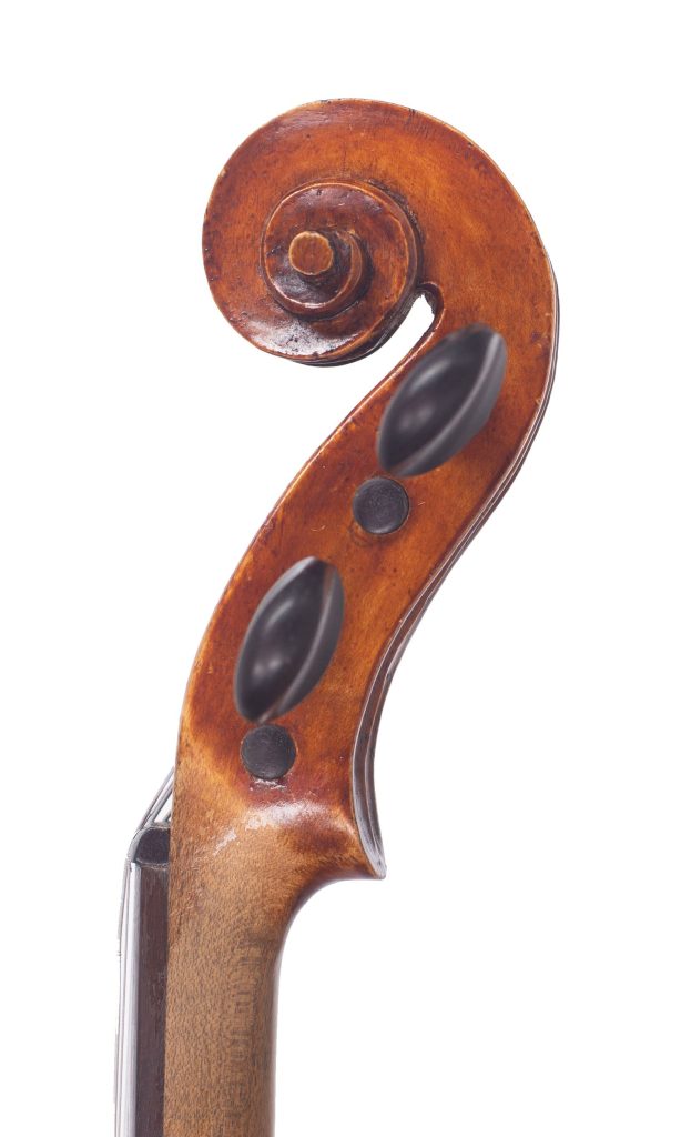 Violin by Thomas Sample, 1922 — scroll