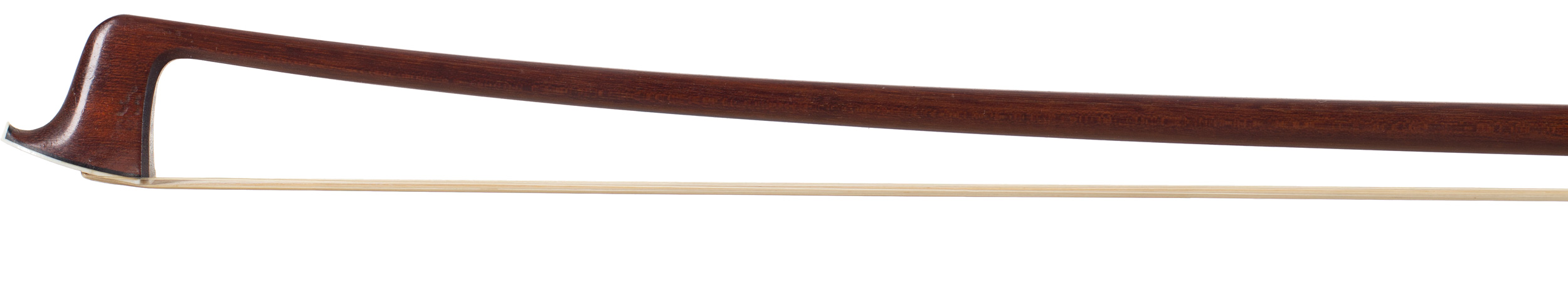 A silver-mounted violin bow by Eugène Sartory, Paris, circa 1910 — head