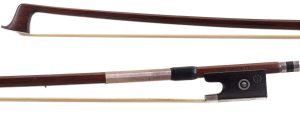 A silver-mounted violin bow by Heinz Dölling, Germany — head and frog