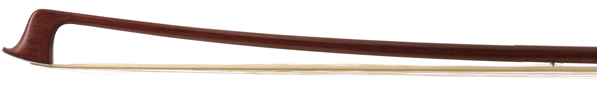 A silver-mounted violin bow by H. R. Pfretzschner, Germany — head
