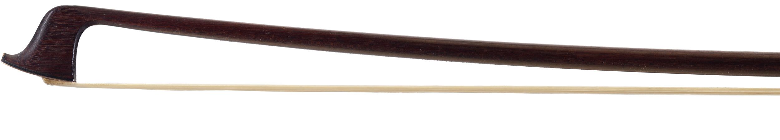 A gold-mounted violin bow by D. W. Taylor, England — head