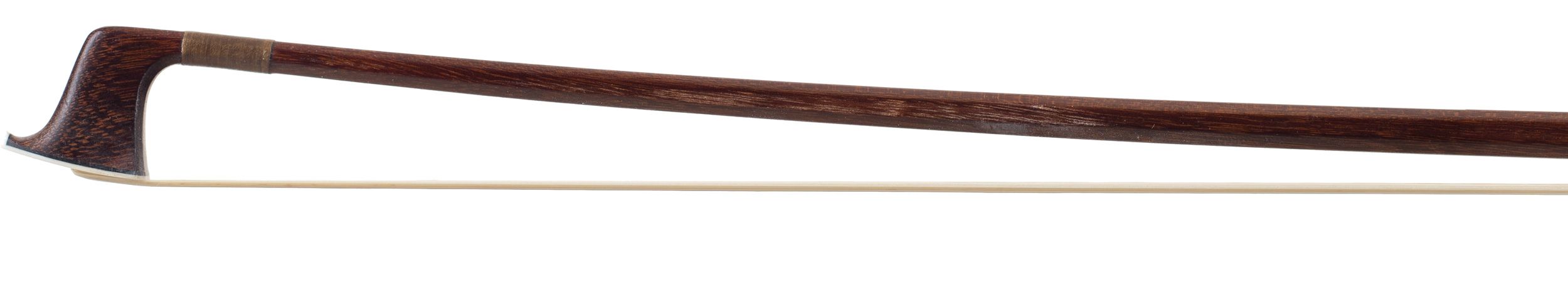 A silver-mounted violin bow by Albert Nürnberger, Germany — head