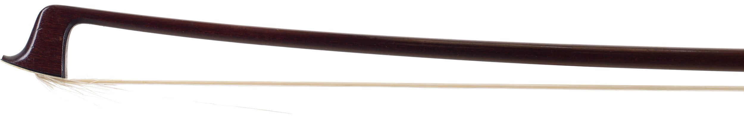 A silver-mounted violin bow by Eugène Sartory, Paris — head