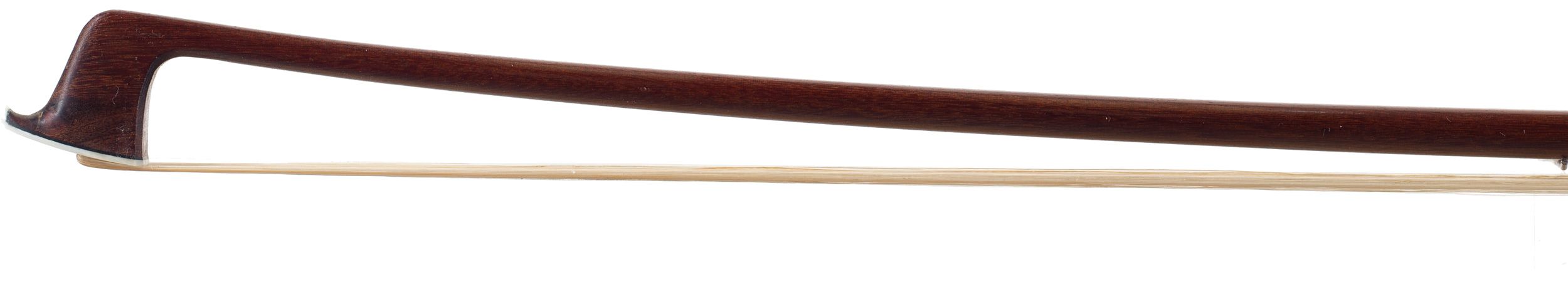 A silver-mounted violin bow by Roger Gérôme, France — head
