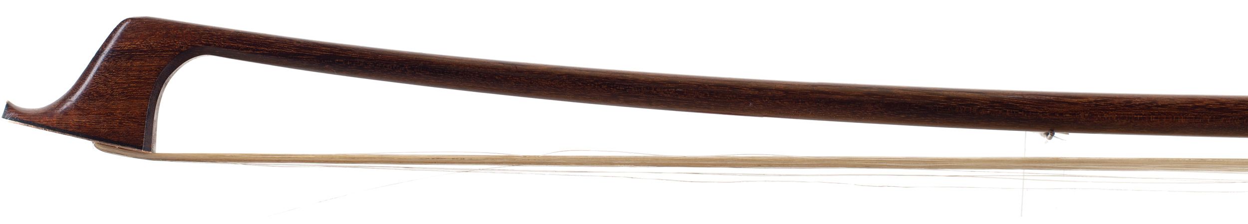 A gold-mounted cello bow by Garner Wilson, England — head