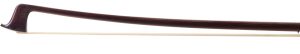 A silver-mounted violin bow by Pierre Husson, France — head and frog