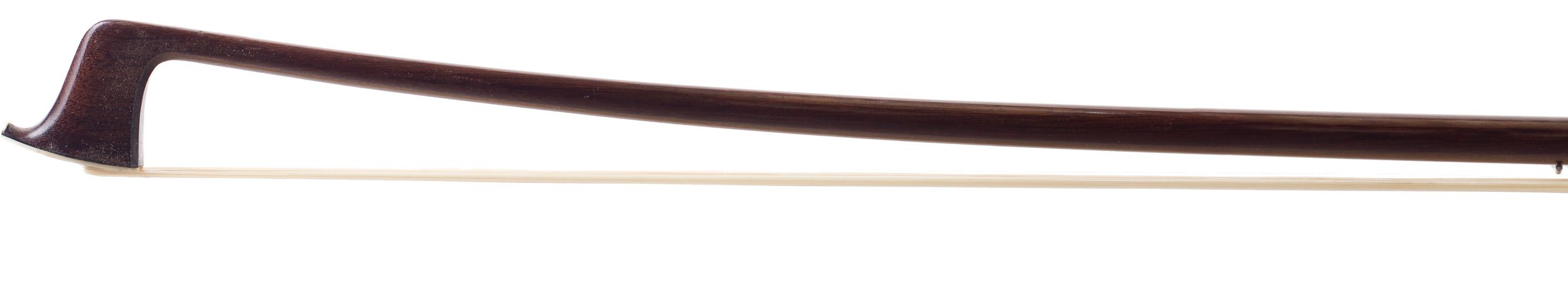A silver-mounted violin bow by Pierre Husson, France — head