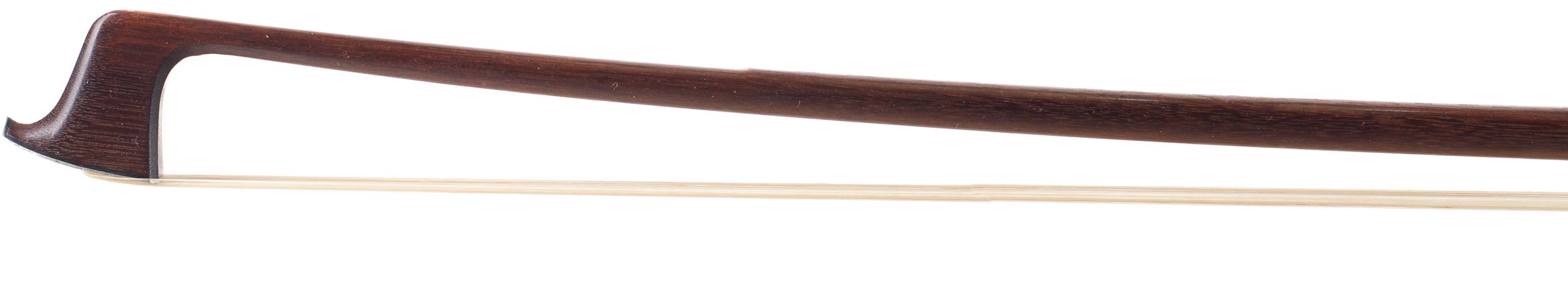 A silver-mounted viola bow by W. E. Hill & Sons, England — head