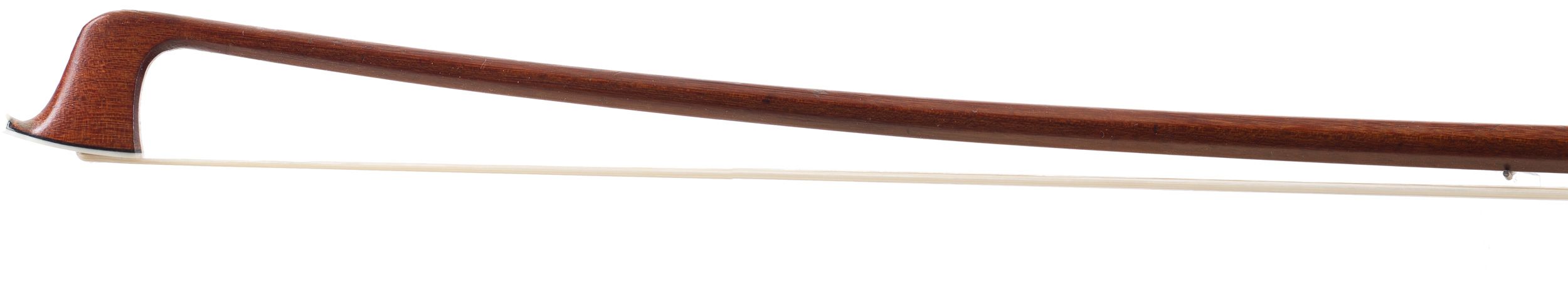 A gold-mounted violin bow by August Edwin Prager, Germany — head
