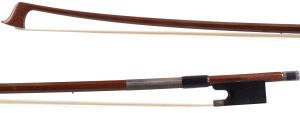 A silver-mounted violin bow by Heinz Dölling, Germany — head and frog