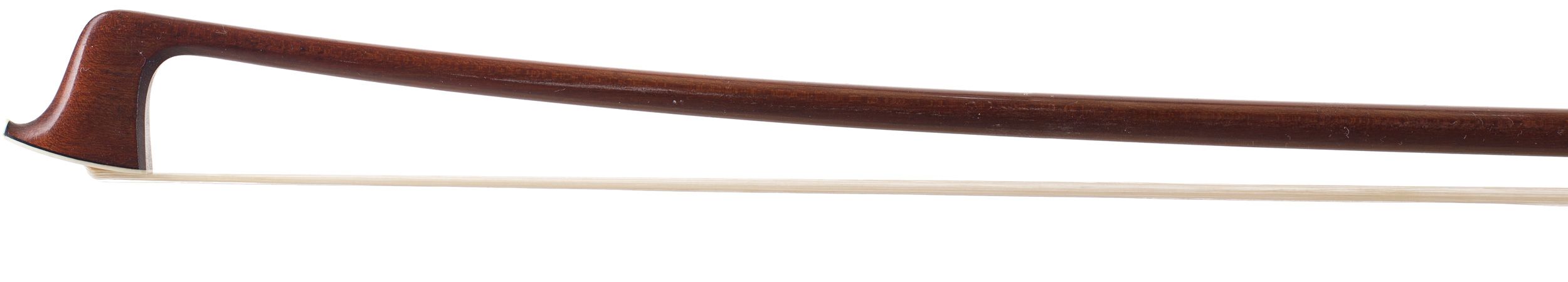 A silver-mounted violin bow by Charles-Nicolas Bazin, Mirecourt — head