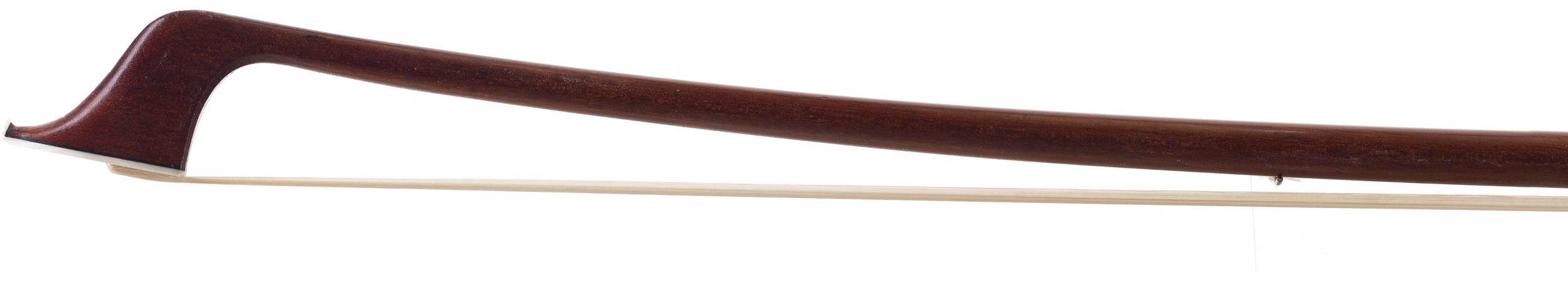 A silver-mounted cello bow by François Lotte, France — head