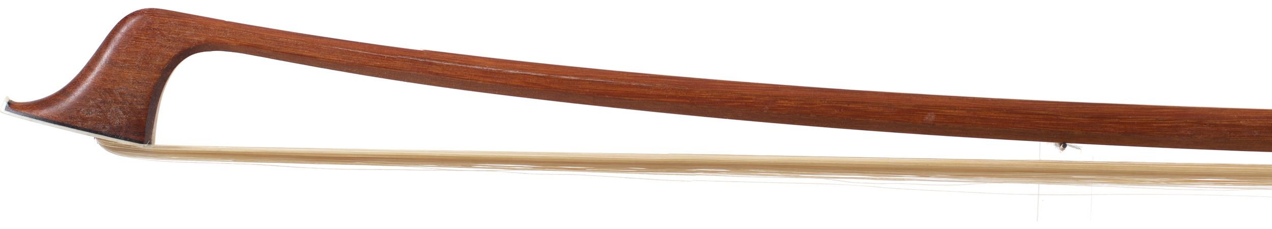 A silver-mounted cello bow by Kurt Dolling, Germany — head
