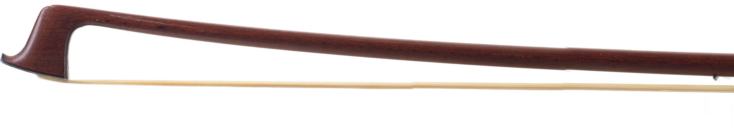 A silver-mounted violin bow by W. E. Hill & Sons, England — head