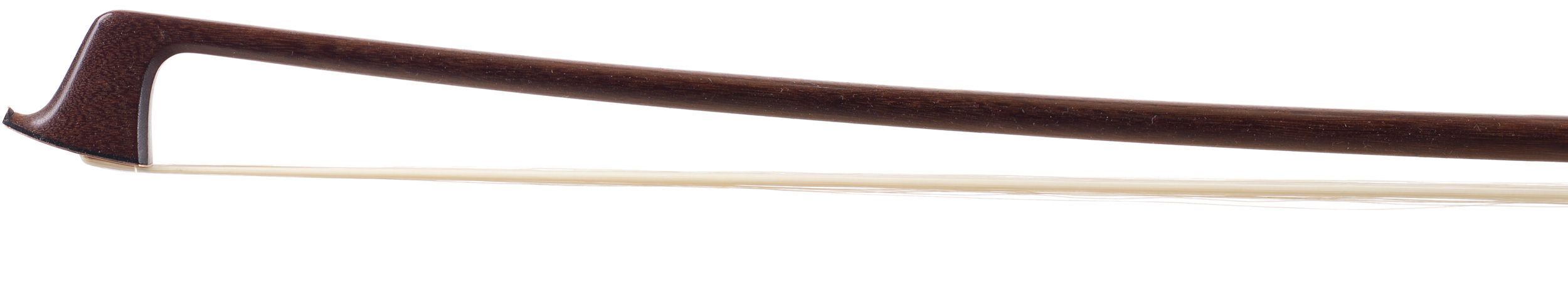 A gold-mounted violin bow by W. E. Hill & Sons, London — head