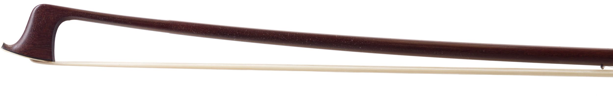 A silver-mounted violin bow by Richard Grunke, Germany — head