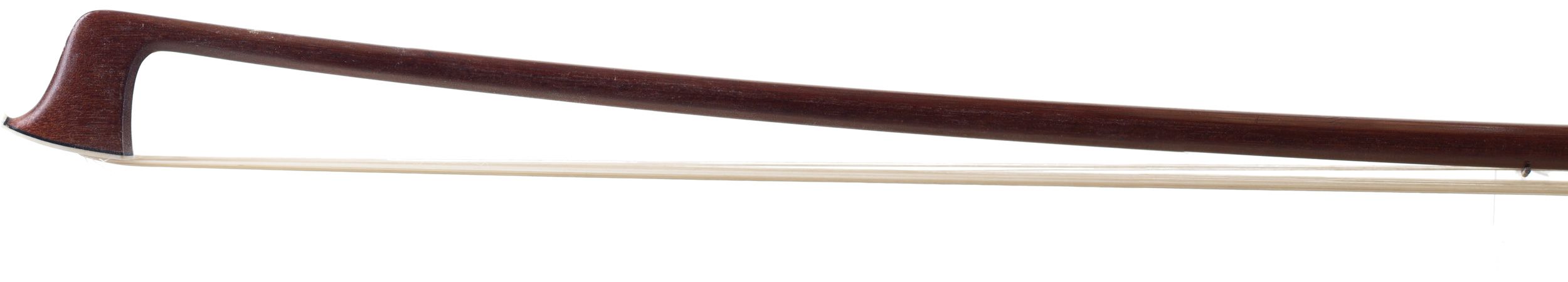 A silver-mounted violin bow by H. R. Pfretzschner, Germany — head