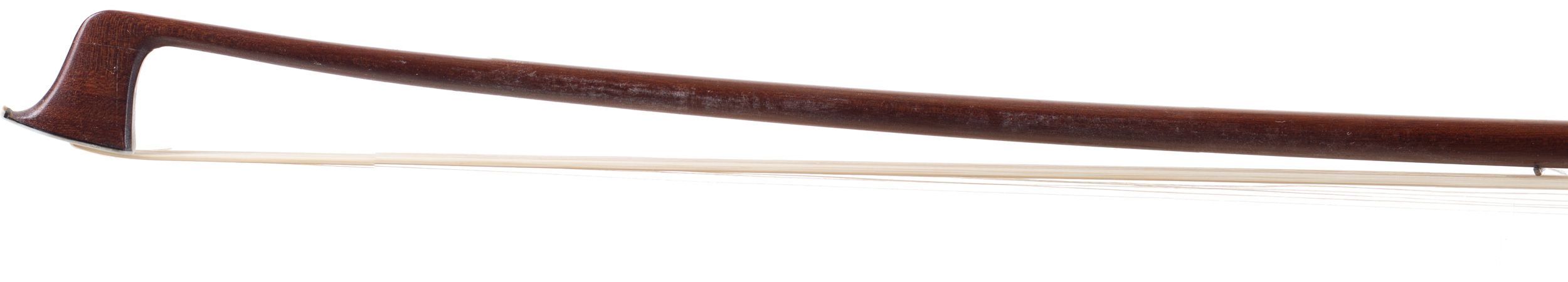 A silver-mounted violin bow by Eugène Sartory, Paris — head
