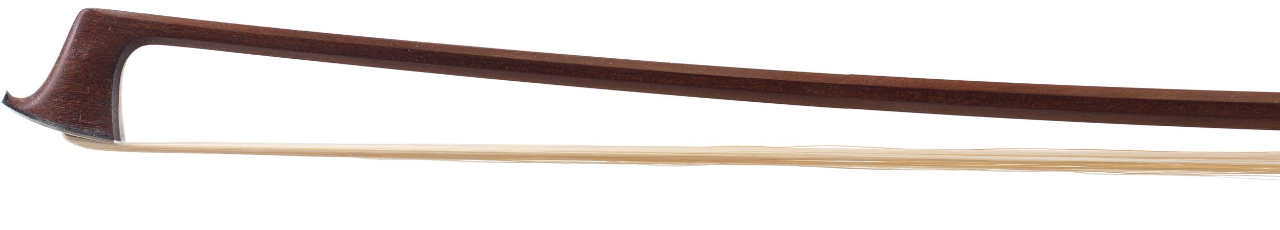 A silver-mounted violin bow by W. E. Hill & Sons, England — head