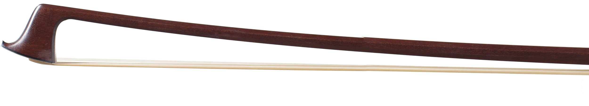 A silver-mounted violin bow by W. E. Hill & Sons, London — head