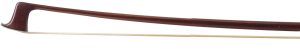 A silver-mounted violin bow by Albin Hums, Germany — head and frog