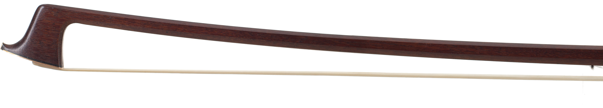 A gold and tortoiseshell-mounted viola bow by Arthur Richard Bultitude — head