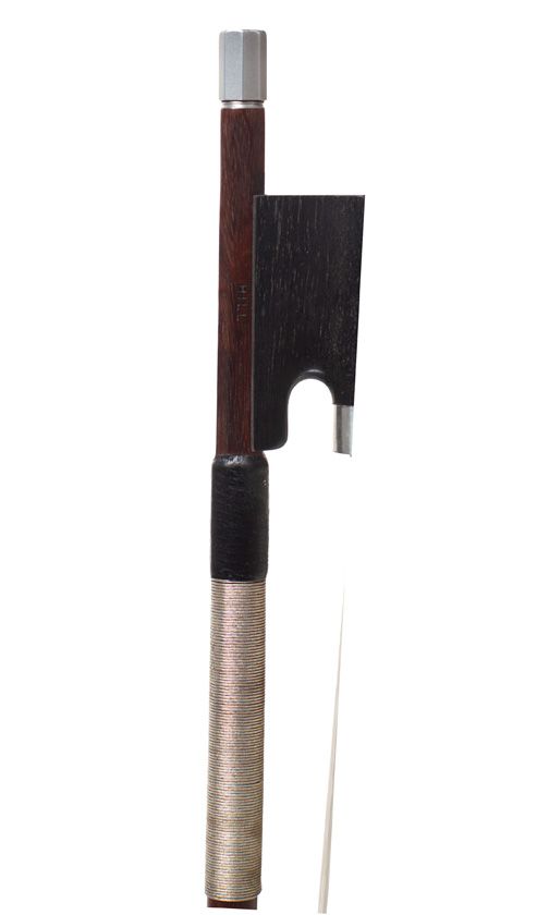A violin bow by W. E. Hill & Sons, London — frog detail