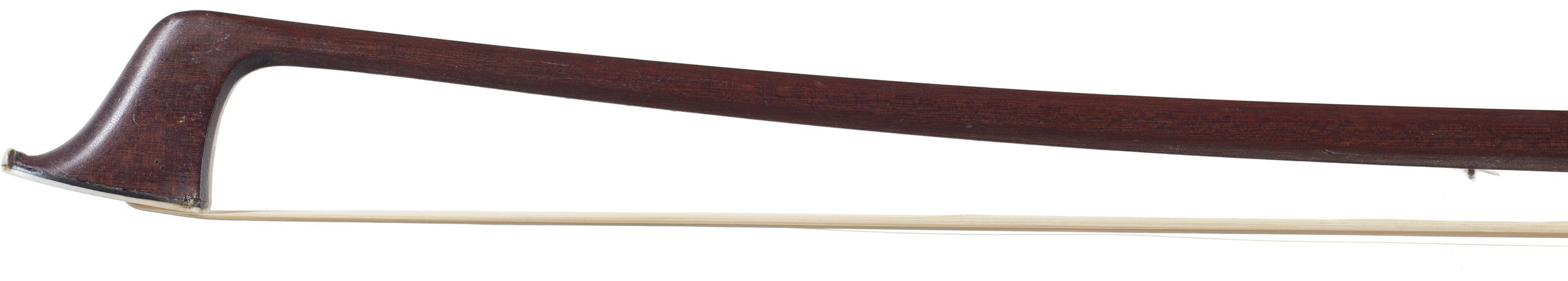 A silver-mounted cello bow by Albin Hums, Germany — head