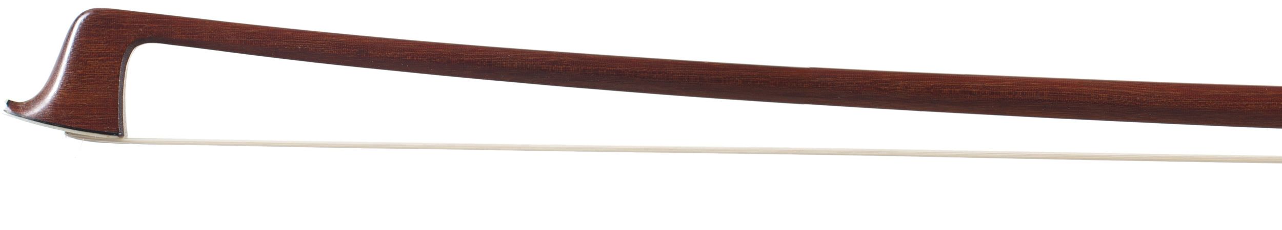 A silver-mounted violin bow by Louis Morizot, France — head