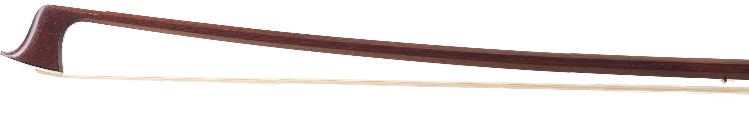 A silver-mounted violin bow by Albert Nürnberger, Germany — head