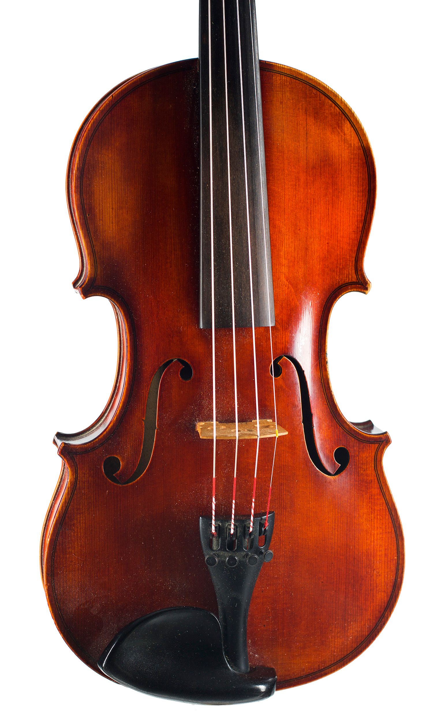 A violin by Jeffery Gilbert, Peterborough, 1817 — angled view, 10°