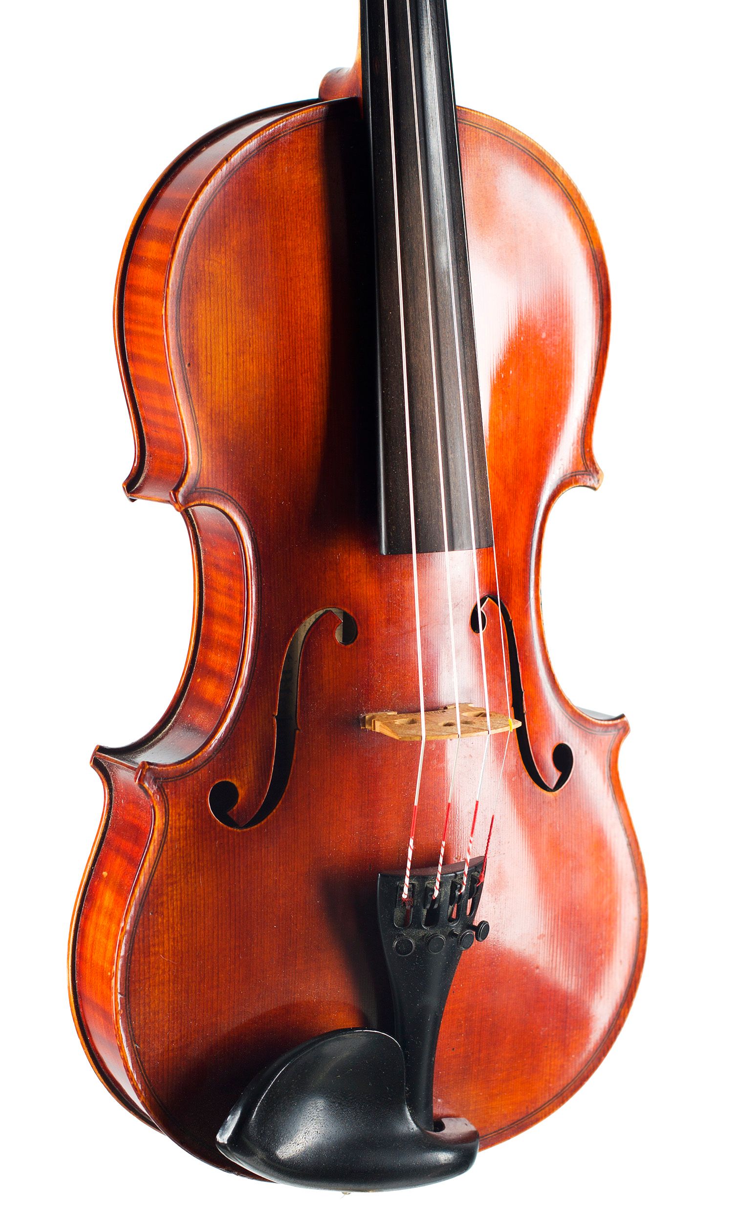 A violin by Jeffery Gilbert, Peterborough, 1817 — angled view, 30°