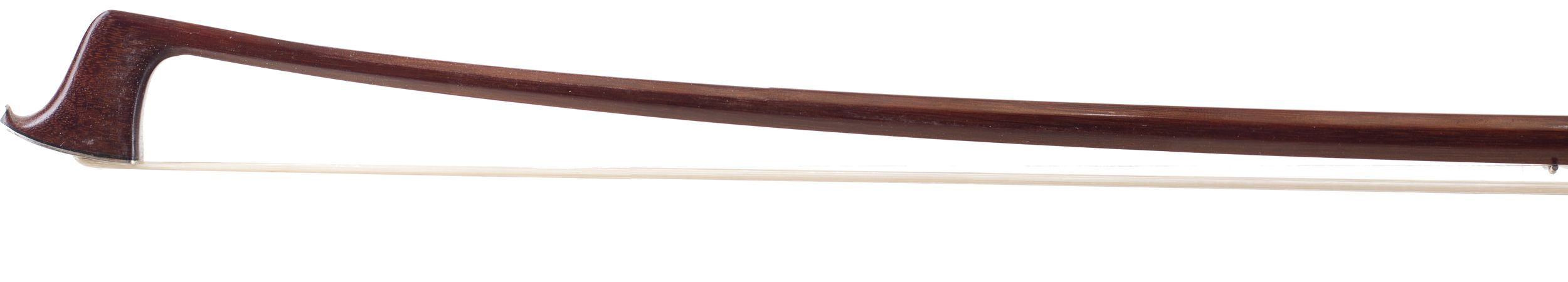A silver-mounted violin bow by Emil Kuehnl, Germany — head