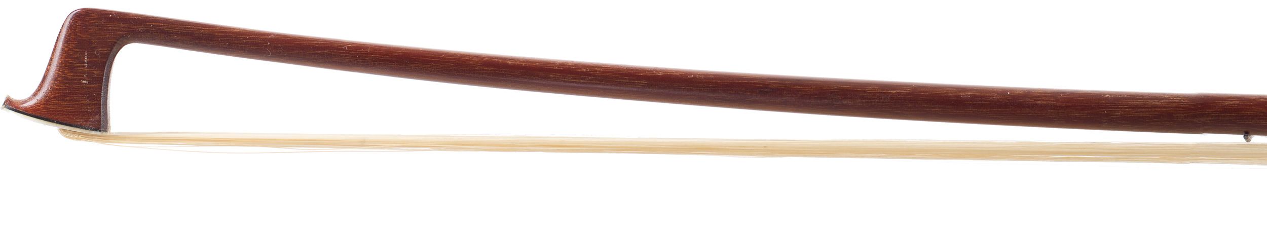 A silver-mounted violin bow by F. Chalupetzky — head