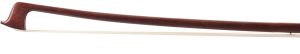 A nickel-mounted viola bow by Chalupetzky — head and frog