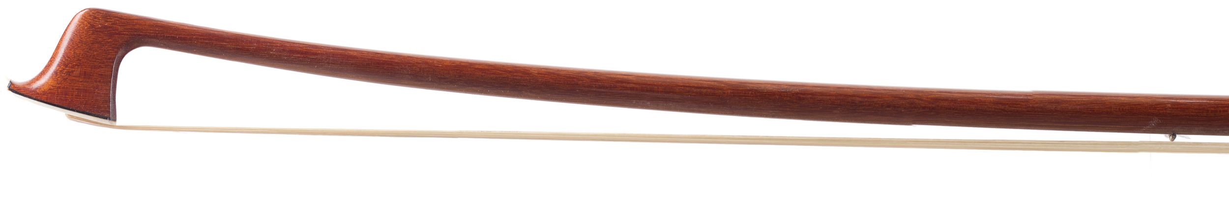 A silver-mounted viola bow by F. Chalupetzky — head