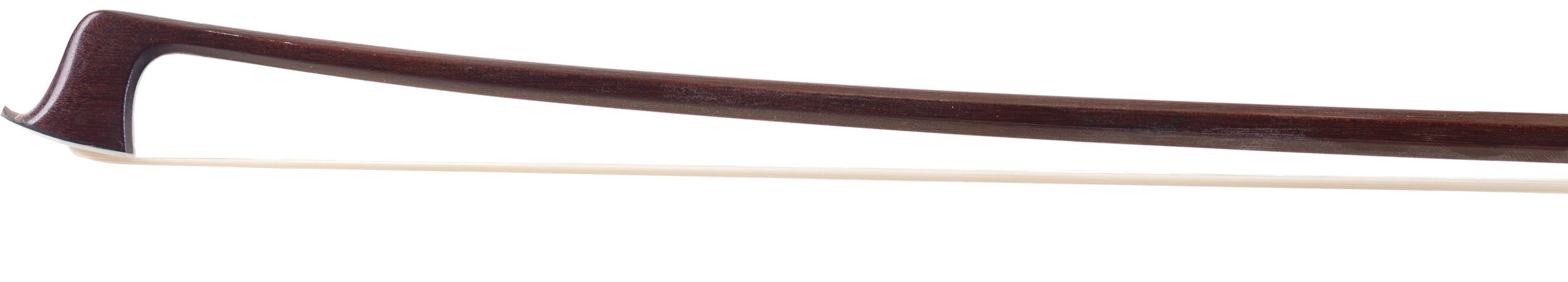 A silver-mounted violin bow by August Edwin Prager, Germany — head