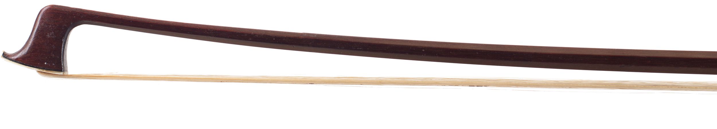A silver-mounted violin bow by Otto Dürrschmidt, Germany — head