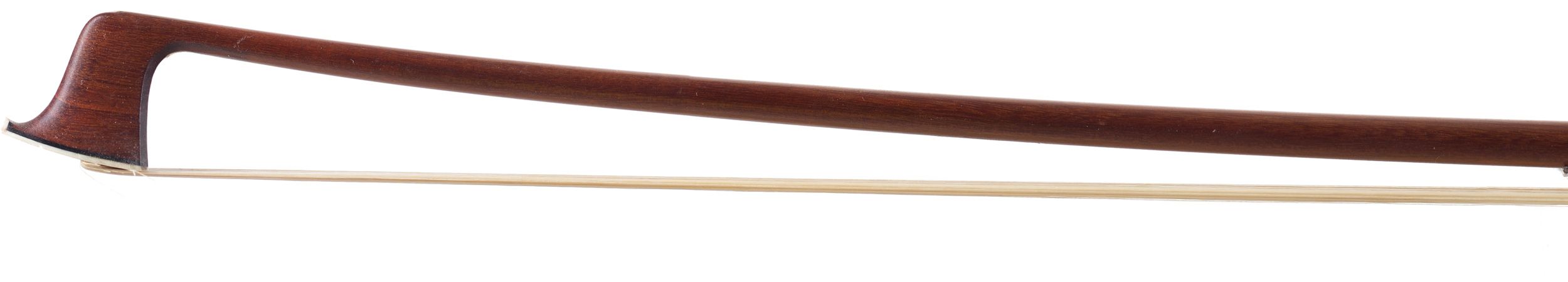 A silver-mounted violin bow by Albert Nürnberger, Germany — head
